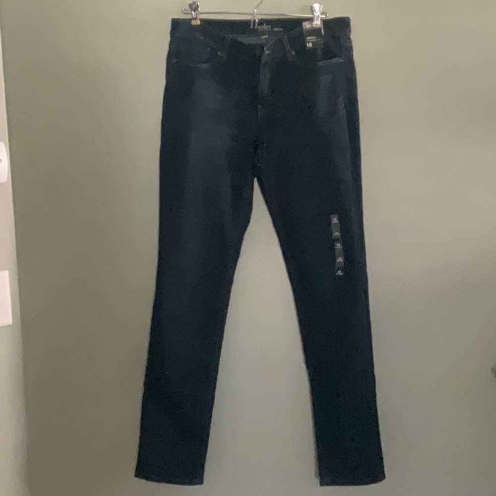 NWT New York & Co blue Skinny jeans size 10
